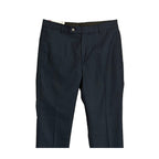 Calvin Klein Dress Pant Men's 34"x30" Slim Fit Flat Front Stretch Navy Blue