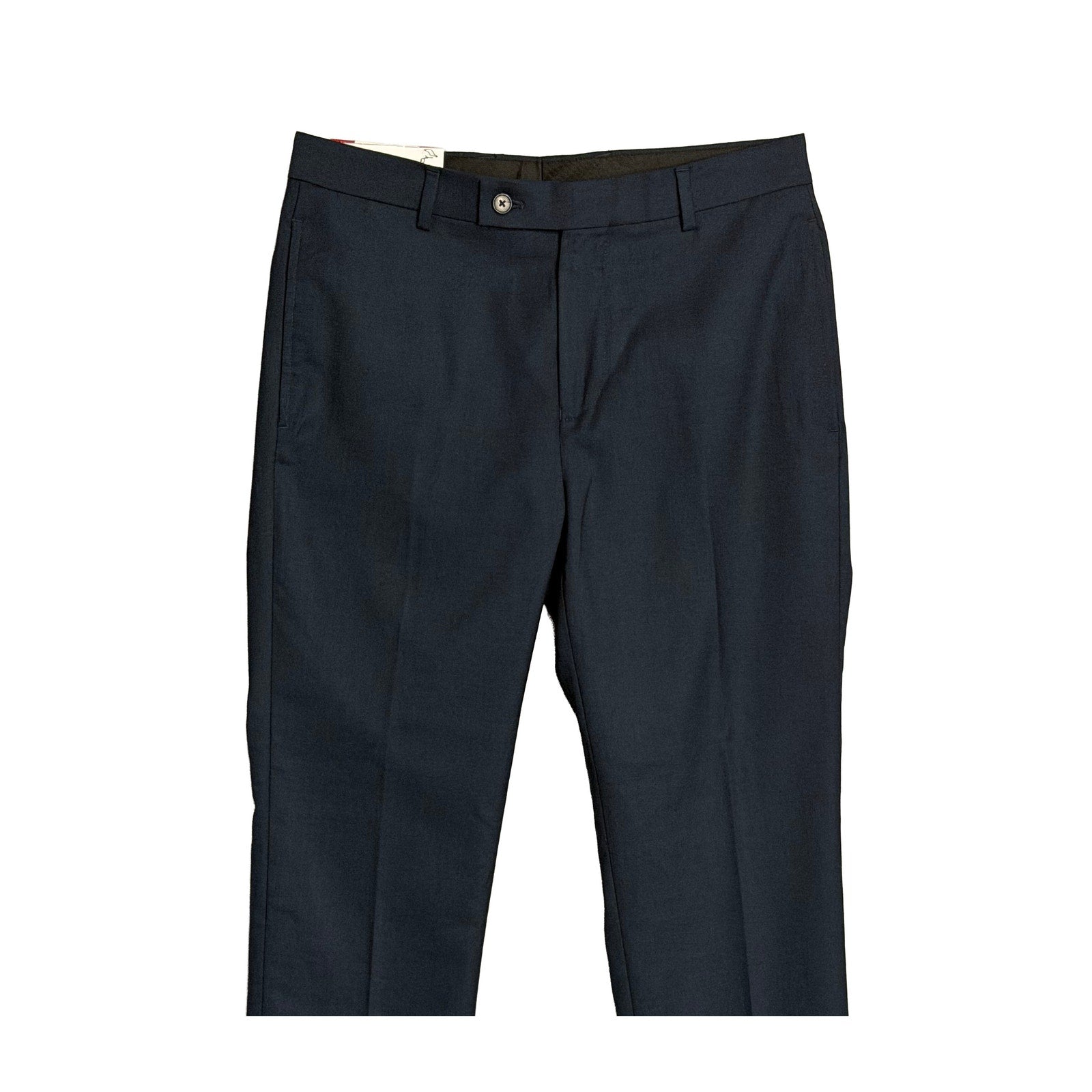 Calvin Klein Dress Pant Men's 34"x30" Slim Fit Flat Front Stretch Navy Blue