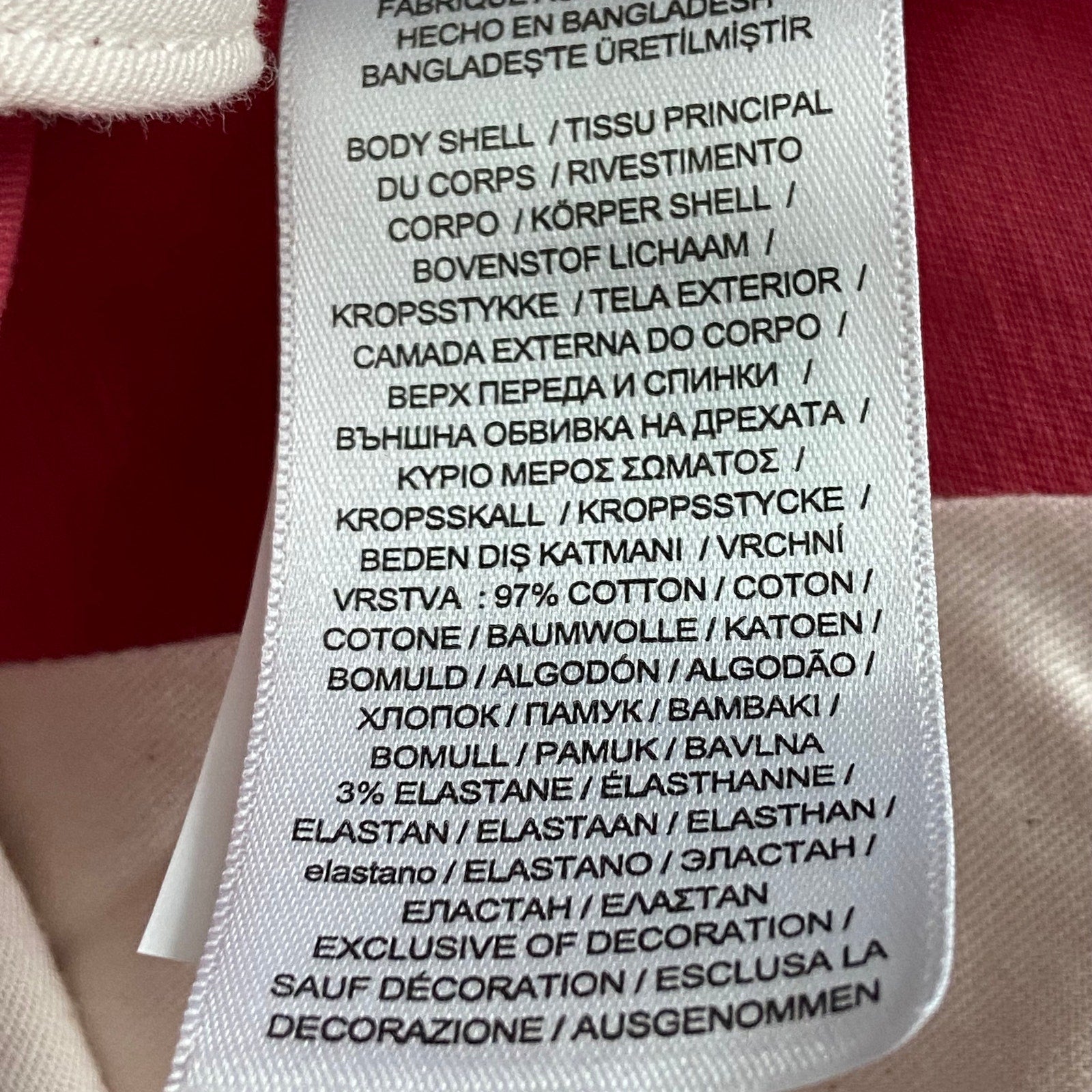 Polo Ralph Lauren Pants 33"x32" Slim Fit Chino Stretch Cotton Twill Red NEW