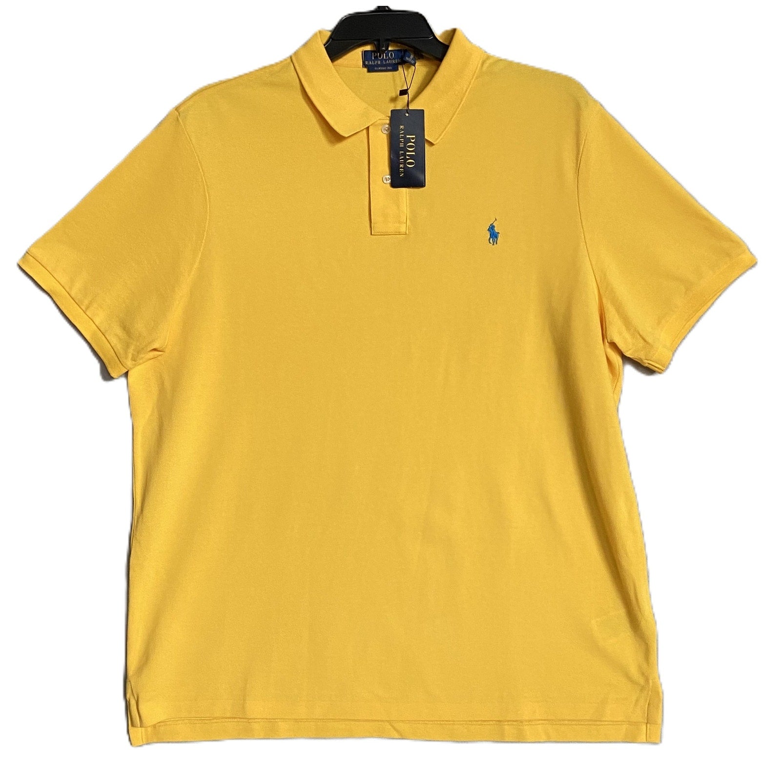 Polo Ralph Lauren Shirt Men's XL Classic Fit Short Sleeve Polo Yellow