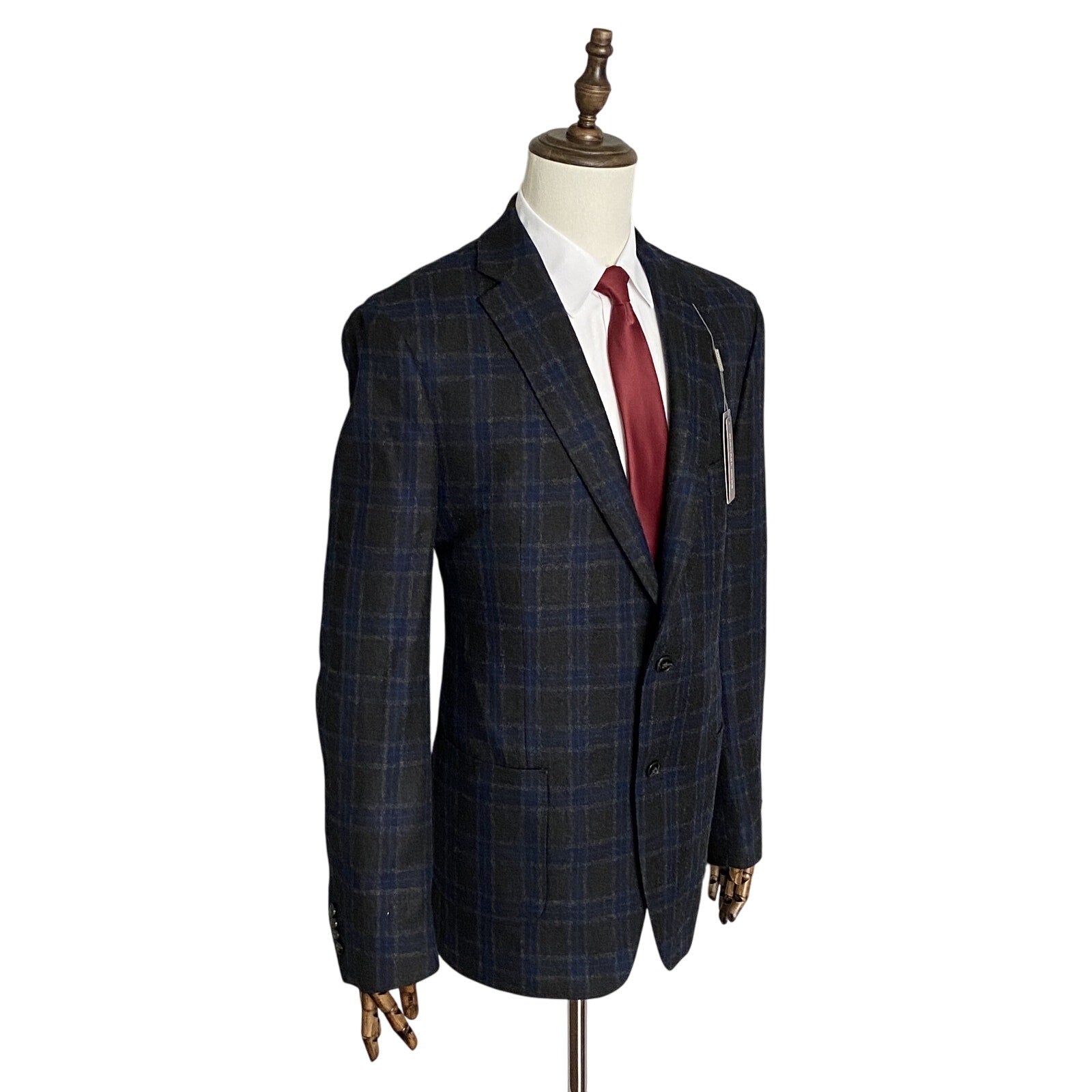 Michael Kors Sport Coat Men's 44 Reg Classic Fit Wool Blend Charcoal/Navy NEW