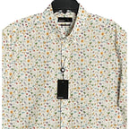 Quieti Shirt Men's XL Short Sleeve Button-Down Shirt Beach Theme Print