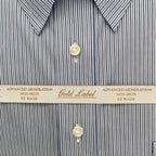 Roundtree & Yorke Shirt Big & Tall Men's 20 36/37 Blue Pinstripe Dress Shirt