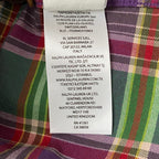 Polo Ralph Lauren Shirt Men's Small Classic Fit Long Slv Purple/Green Plaid