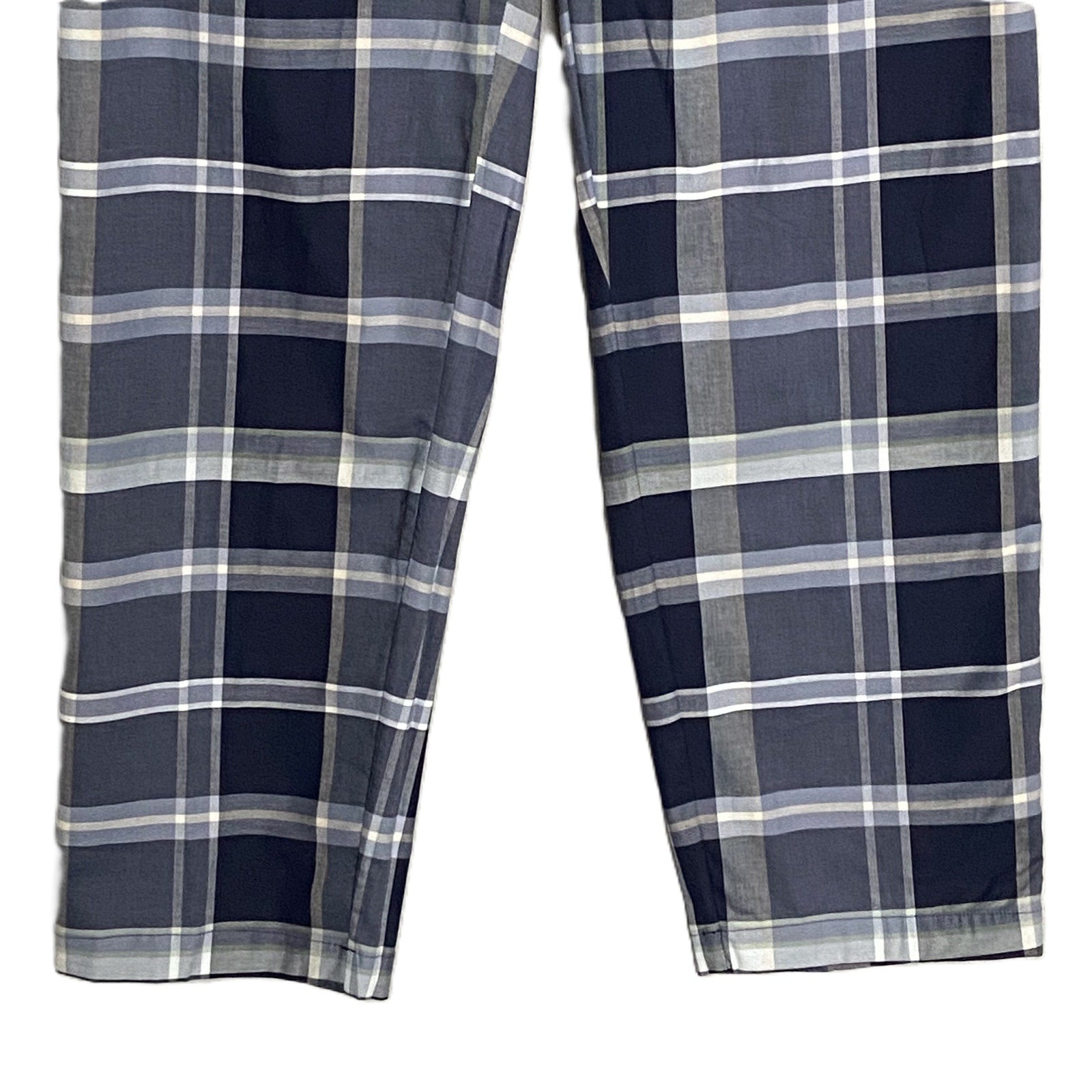 Hart Schaffner Marx Sleepwear Men's Medium Pajama Set Blue Plaid