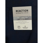 Kenneth Cole Dress Pants Men's 36"x29" Stretch Slim Fit Large Blue Plaid