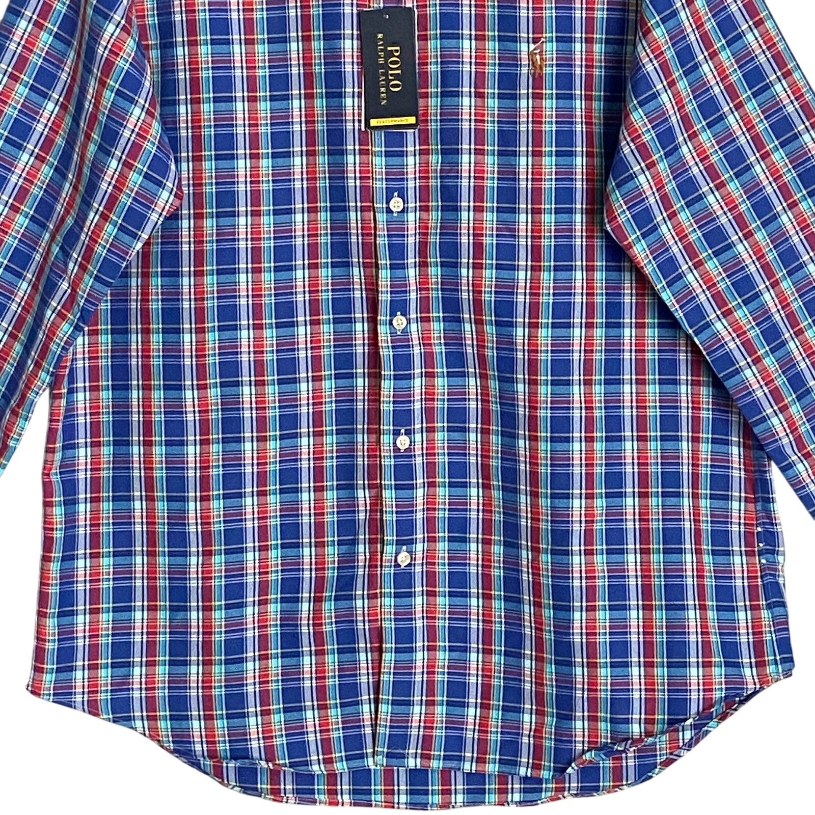 Polo Ralph Lauren Men's Small Classic Fit Button-Down Shirt Multicolor Plaid