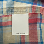 Daniel Cremieux 38 Men's Large Short Sleeve Button-Up Shirt Pink & Blue