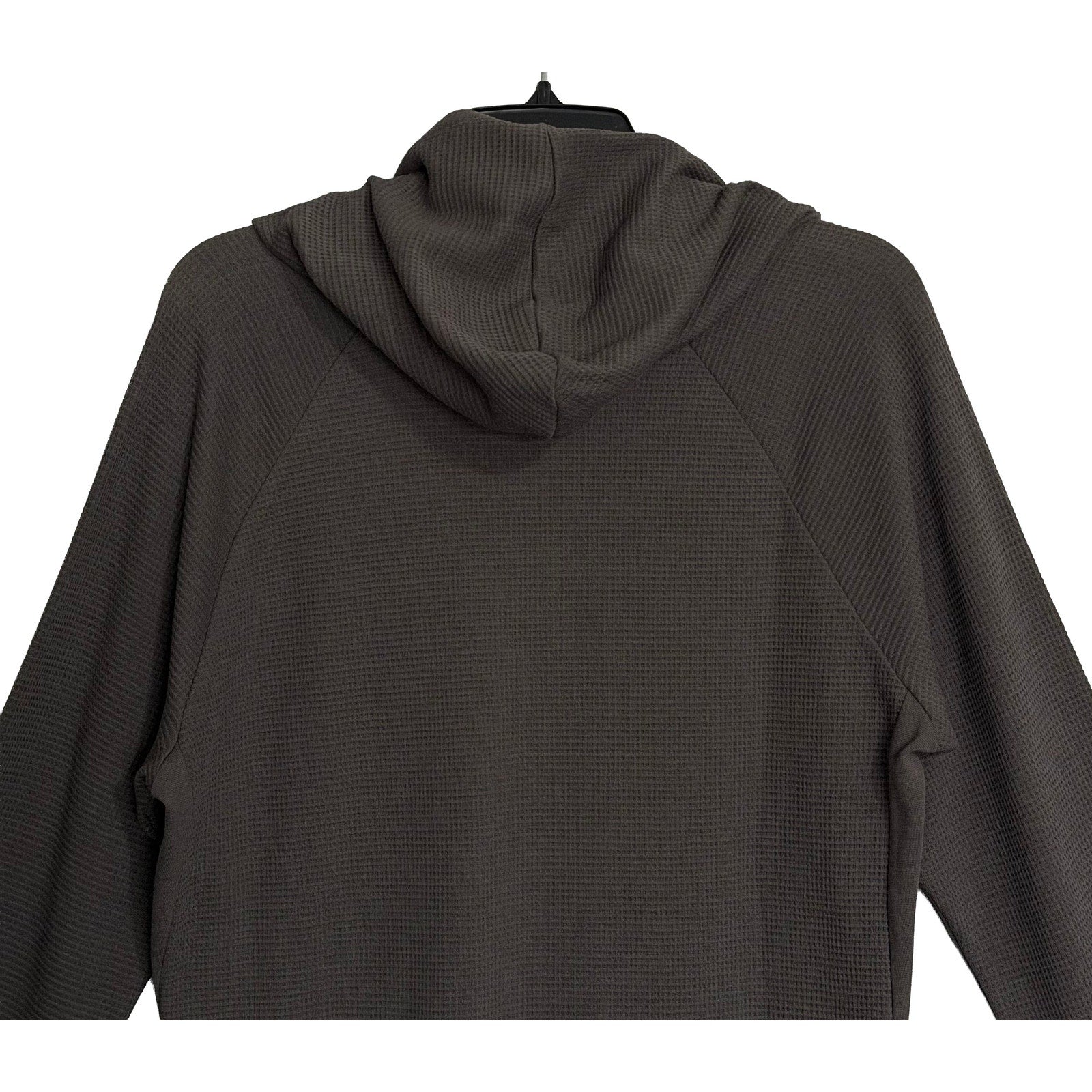 BFD Malibu Hoodie Men's Small Waffle Thermal Long Sleeve Hoodie Carbon