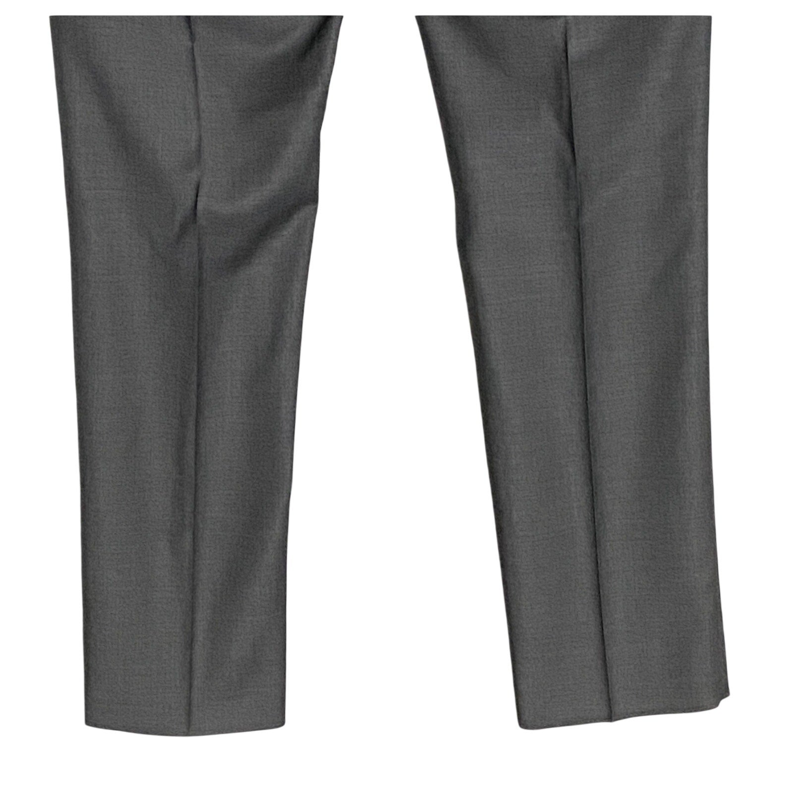 Ted Baker London Joey Pant Men's 42R Wool Dress Pant Solid Gray Raw Hem