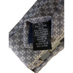 Michael Kors Necktie 3" Winslow Neat Gray Geo Standard Length Silk Blend