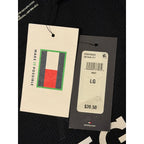 Tommy Hilfiger Tee Men's Large Long Sleeve Waffle-Knit Crew Neck Navy Blue NWT