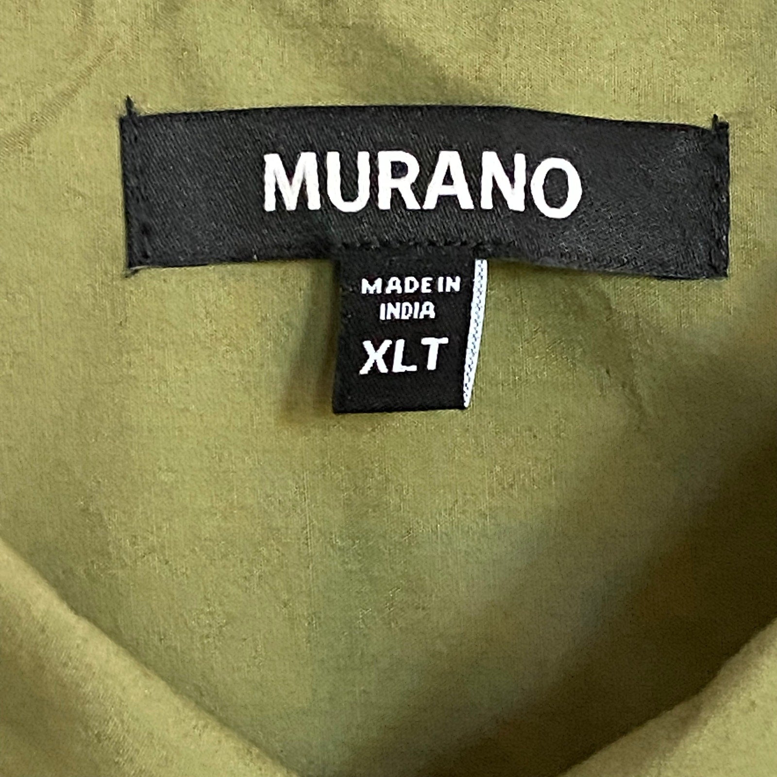 Murano Casual Shirt w/Bandana Men's XLT Big & Tall Cotton Med Sage