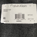 Calvin Klein Men's 36 Regular Sport Coat Slim-Fit Wool Charcoal Herringbone