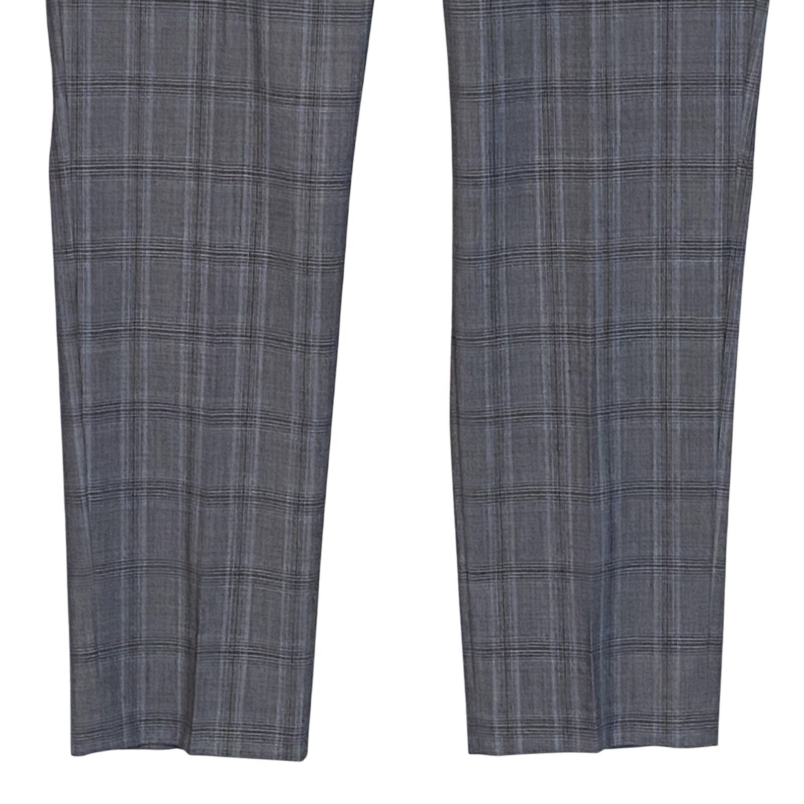 Calvin Klein Suit Pants Men's 38"x32" Slim Fit Wool Blend Grey & Blue Plaid