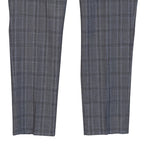 Calvin Klein Suit Pants Men's 38"x32" Slim Fit Wool Blend Grey & Blue Plaid