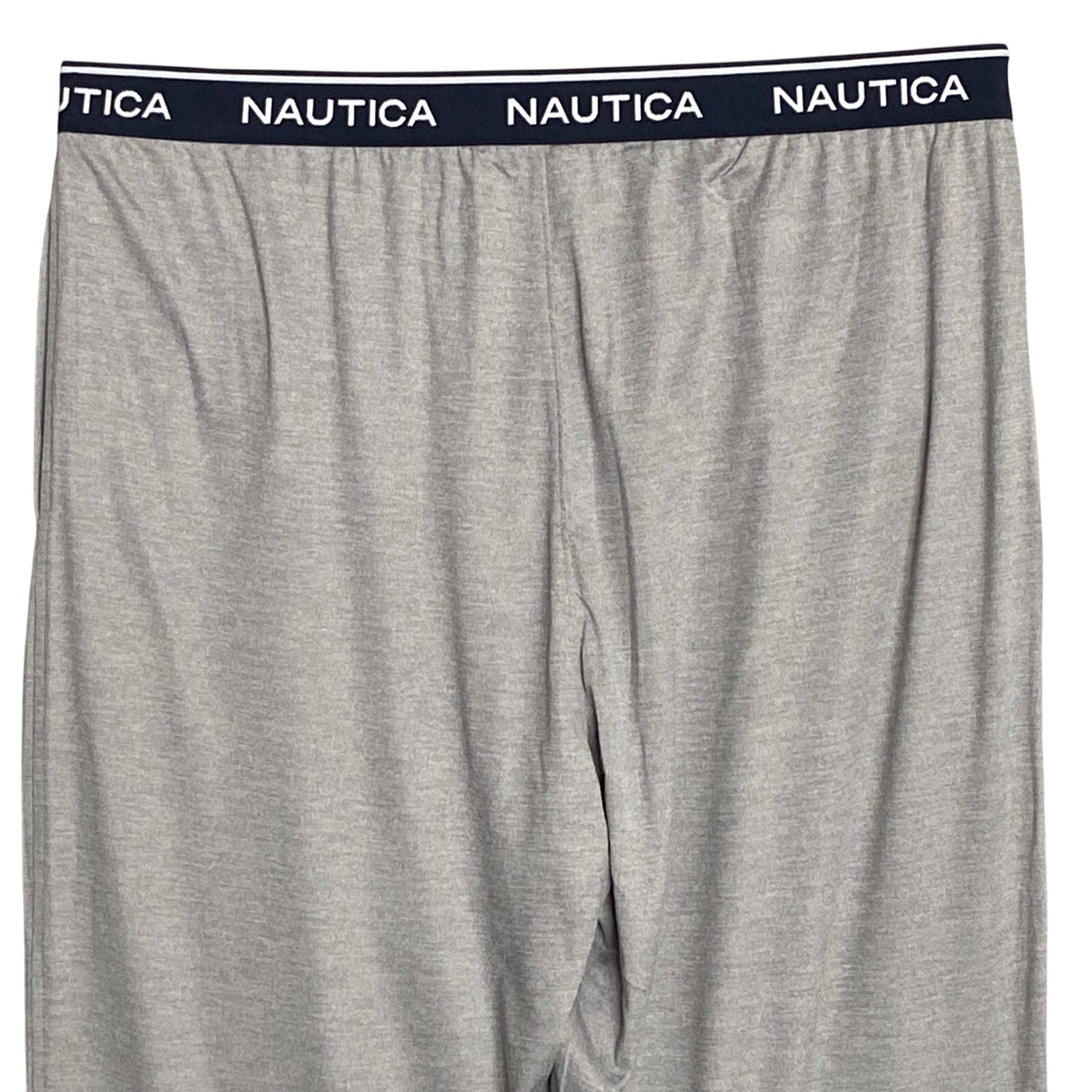 Nautica Sleep Pant Men's XL RestLuxe Elastic Waist Pockets Gray Heather