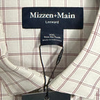 Mizzen+Main Shirt Men's XXL Leeward Trim Fit Long Slv Aluminum Hampton Plaid