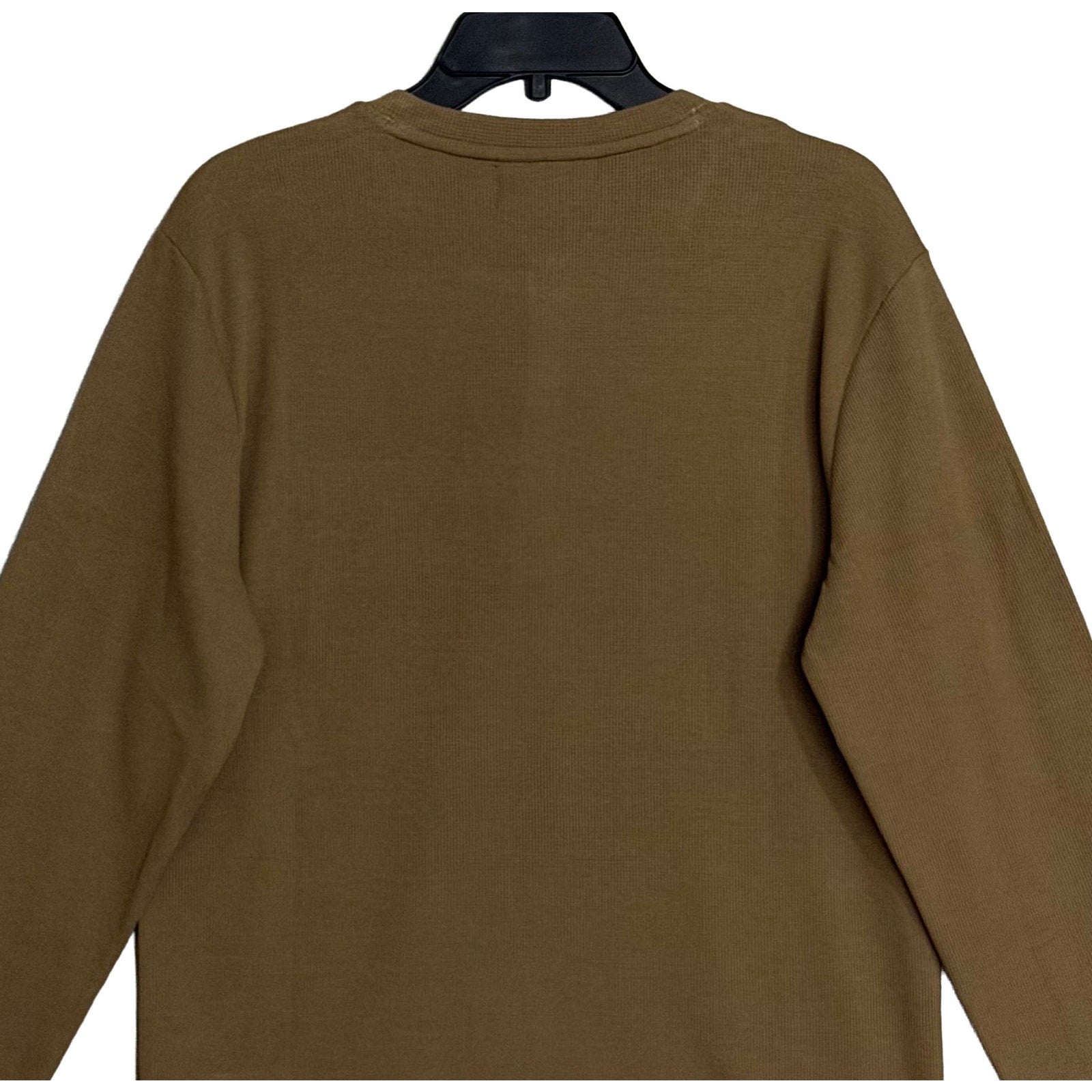 Psycho Bunny Henley T-Shirt Men's Medium Long Slv Chest Pocket Dusky Green