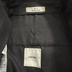 Calvin Klein Dress Pant Men's 30"x30" Slim Fit Wool Pleated Front Black