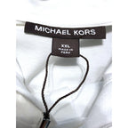 Michael Kors Polo Hoodie Shirt Men's XXL Pima Cotton Stretch Ocean White