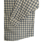 Roundtree & Yorke Performance Dress Shirt Men's 4XB LS Big & Tall Blue Plaid