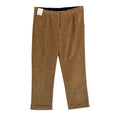 Roundtree & Yorke Pant Men's 38x30 Classic Fit Corduroy Pleated Cuffs Khaki