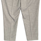 Nautica Ceylon Dress Pant Men's 46x30 Flat Front Active Stretch Light Grey