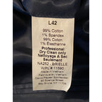 Nautica Sport Coat Men's 42 Long Corduroy Sport Coat Modern Fit Navy Blue