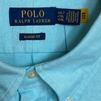 Polo Ralph Lauren Shirt Men's 4XLT Big & Tall Classic Fit Oxford Agean Blue