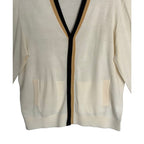 Murano Full-Zip Cardigan Sweater Men's XL "The Murano Show" Retro Look Cream