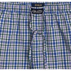 Polo Ralph Lauren Sleepwear Shorts Men's Small Blue Plaid Drawstring Waist