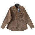Tommy Bahama Corduroy Shirt Men's XXL Coastline Cord Sun Fade Brownstone