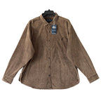 Tommy Bahama Corduroy Shirt Men's XXL Coastline Cord Sun Fade Brownstone