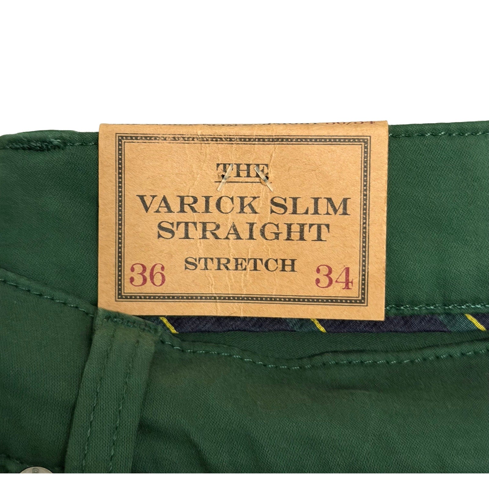 Polo Ralph Lauren Pants Men's 36"x34" Varick Slim Straight 5-Pocket Green