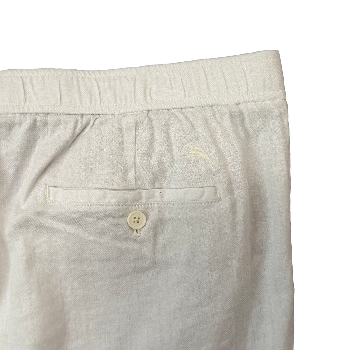 Tommy Bahama Beach Coast Linen E-Waist Pants Men's XLT Big & Tall White