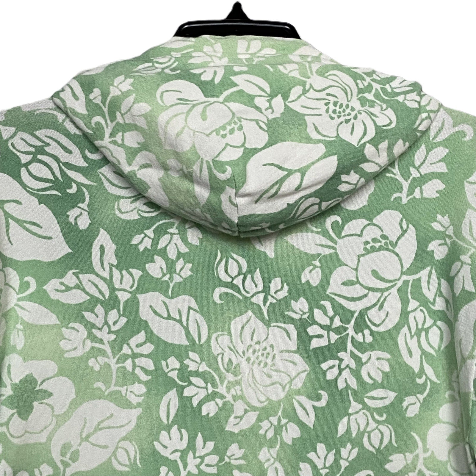 Polo Ralph Lauren Hoodie Men's Medium Drawstring Lightweight Green Floral