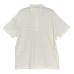 Daniel Cremieux Polo Shirt Men's XL Short Sleeve Polo Shirt White Stripe