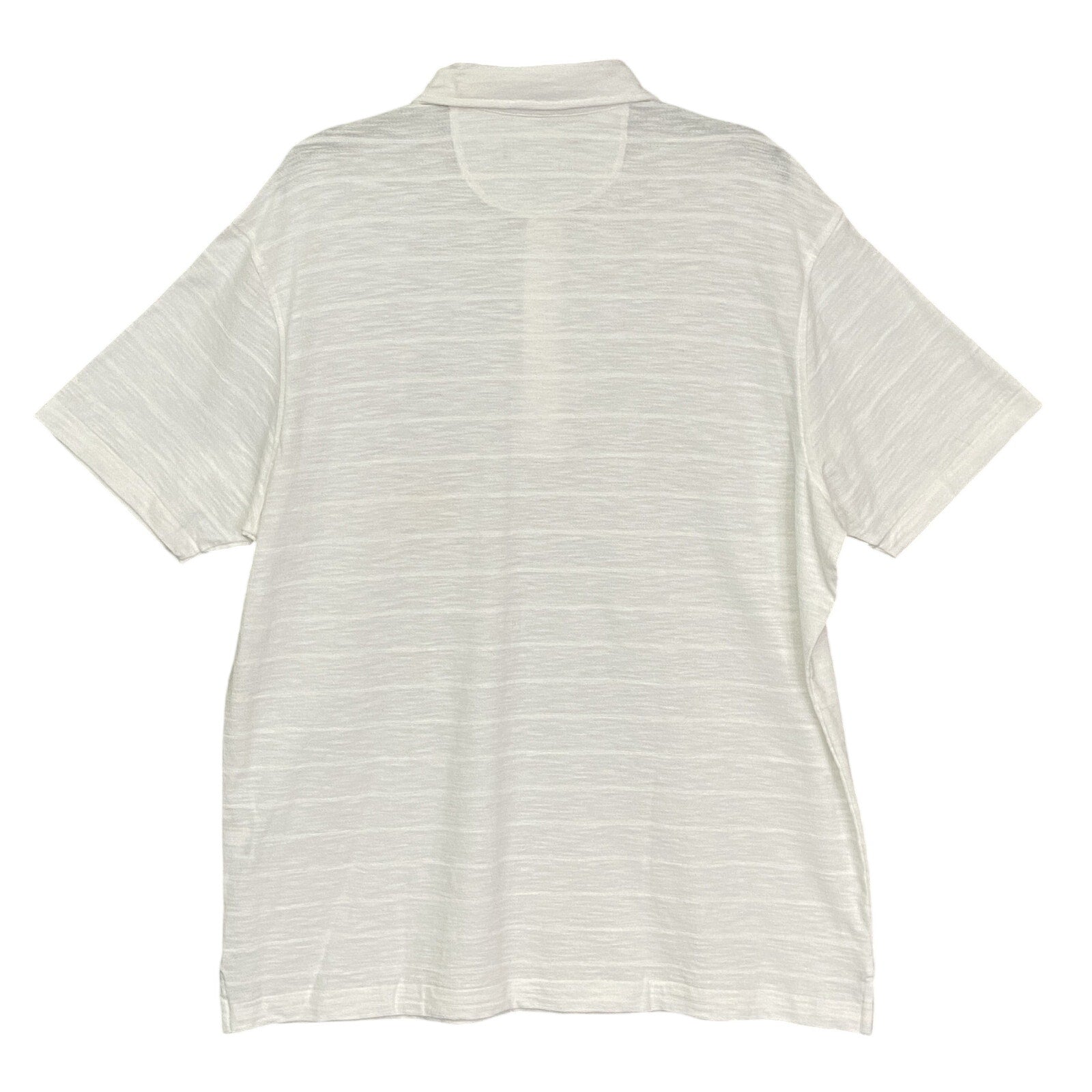 Daniel Cremieux Polo Shirt Men's XL Short Sleeve Polo Shirt White Stripe