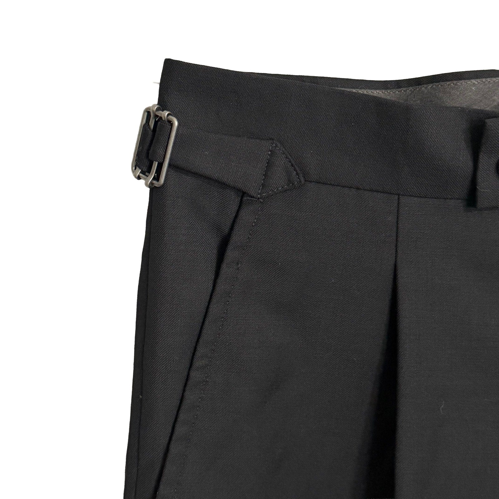 Calvin Klein Dress Pant Men's 30"x30" Slim Fit Wool Pleated Front Black