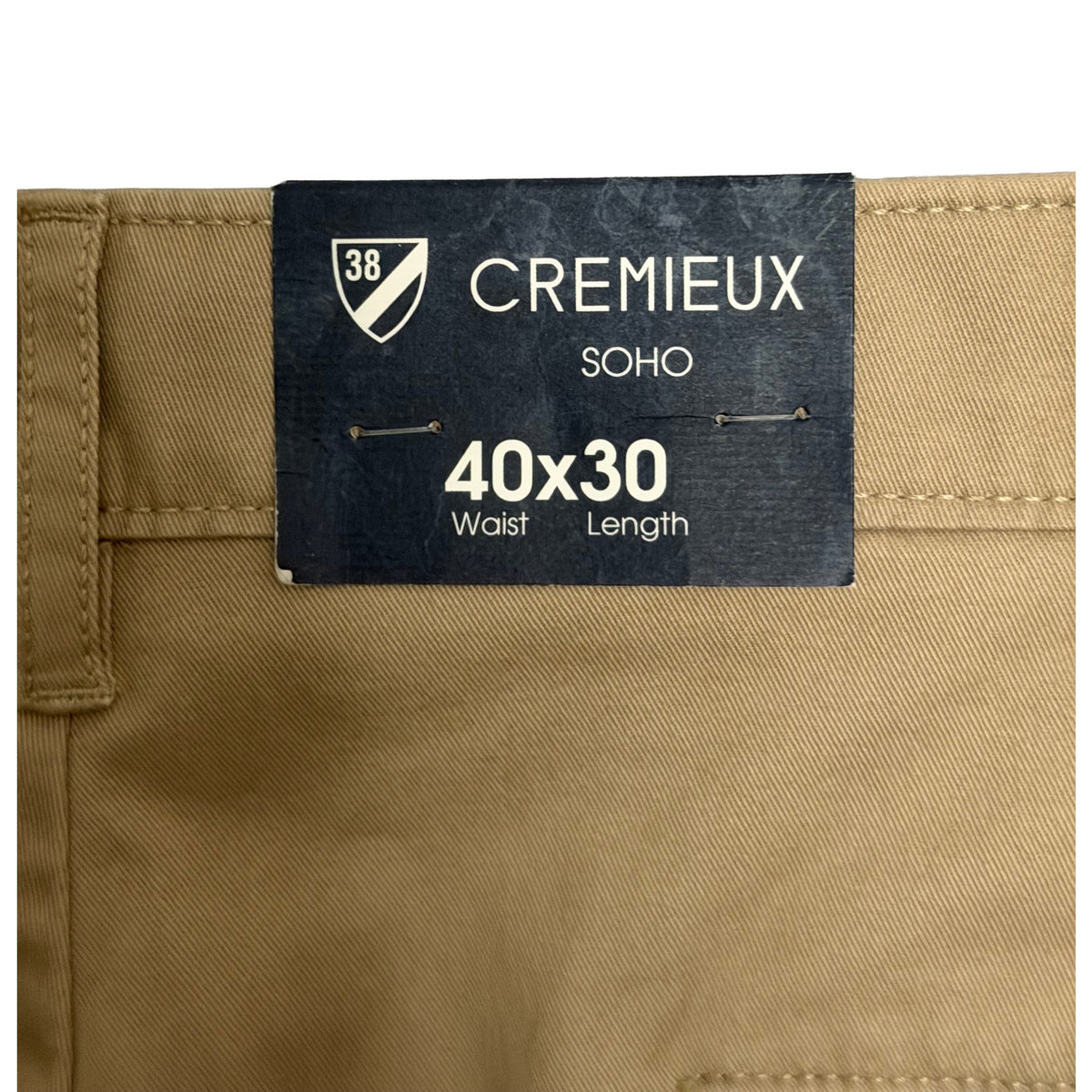 Daniel Cremieux Slim Fit Chino Men's 40"x30" Stretch Tapered Leg Khaki
