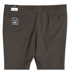 Daniel Cremieux Dress Pants Traveler Men's 46R Raw Hem Comfort Waistband Tan