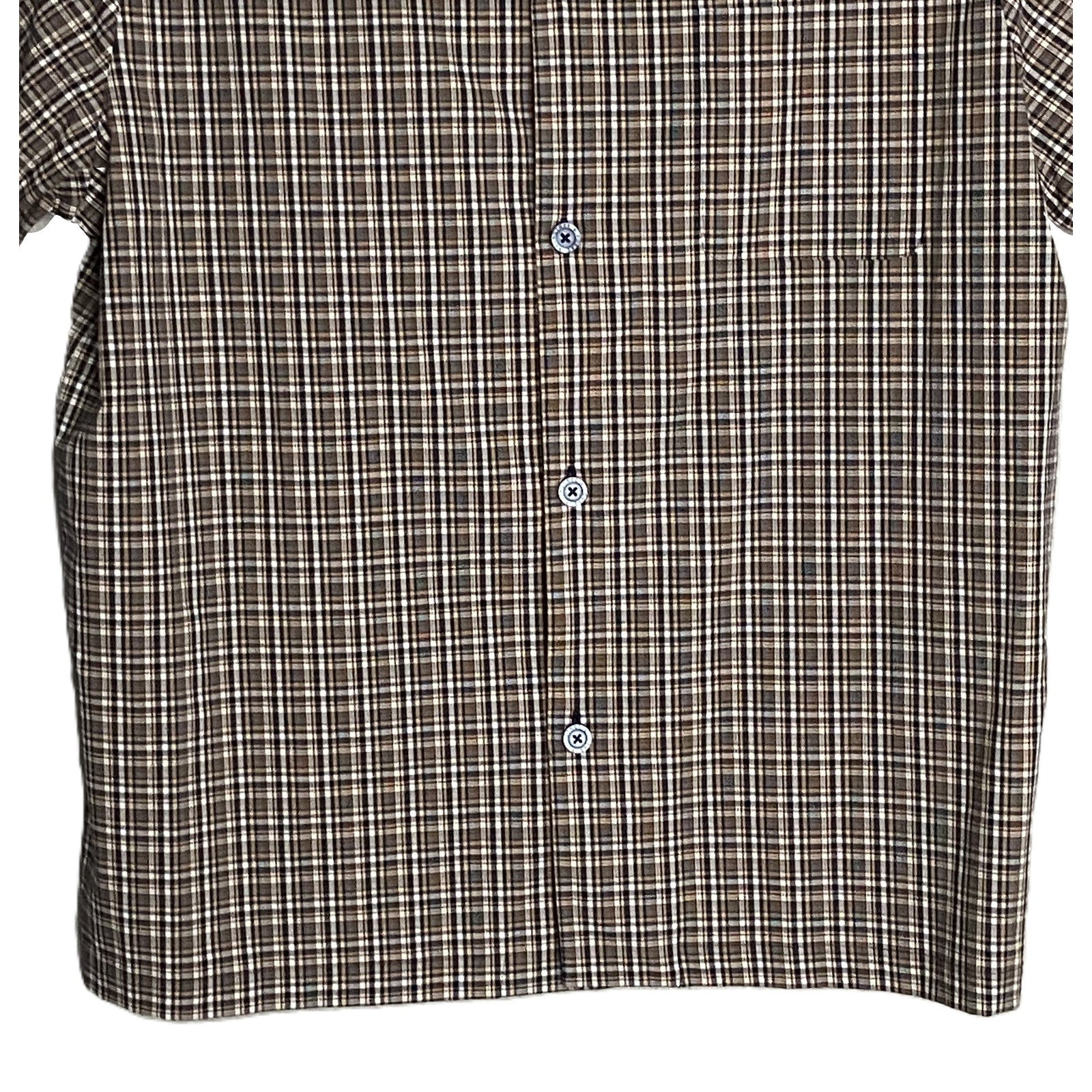 Hart Schaffner Marx Sleepwear Men's Large Pajama Set Brown Plaid