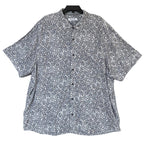 Tommy Bahama Shirt Men's 3XLT Big & Tall "Veracruz Cay" Sand Dollar Black