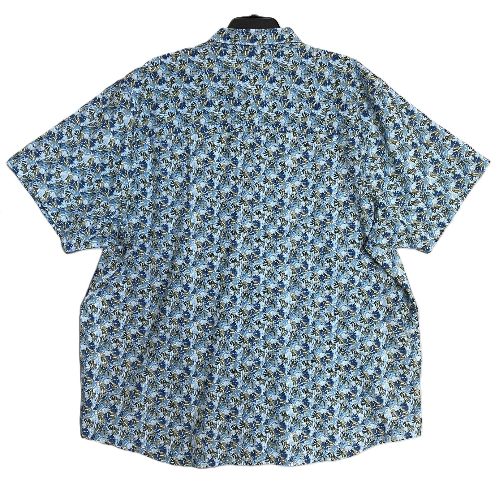 Tommy Bahama Shirt Men's 3XLT Big & Tall Bahama Coast Chico Palms Blue