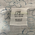 Bugatchi Shirt Men's Large Classic Fit Button-Up Short Sleeve Almond Floral