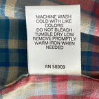 Daniel Cremieux 38 Men's Large Short Sleeve Button-Up Shirt Pink & Blue