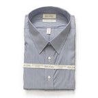 Roundtree & Yorke Shirt Big & Tall Men's 19 34/35 Blue Pinstripe Dress Shirt