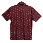 Chubbies Polo Shirt Men's Small "That's the Spirit" Short Sleeve Red