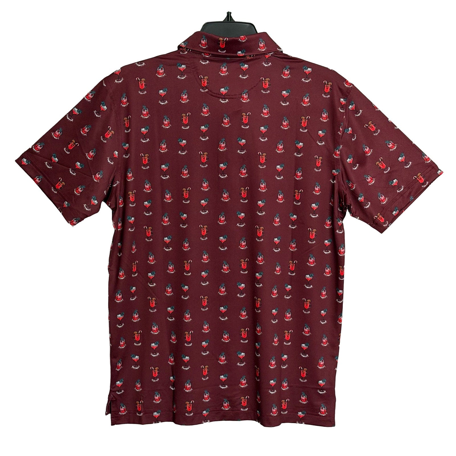 Chubbies Polo Shirt Men's Small "That's the Spirit" Short Sleeve Red